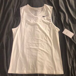 Nike White Athletic Tank Top